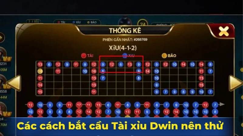 Các cách bắt cầu Tài xỉu Dwin nên thử 